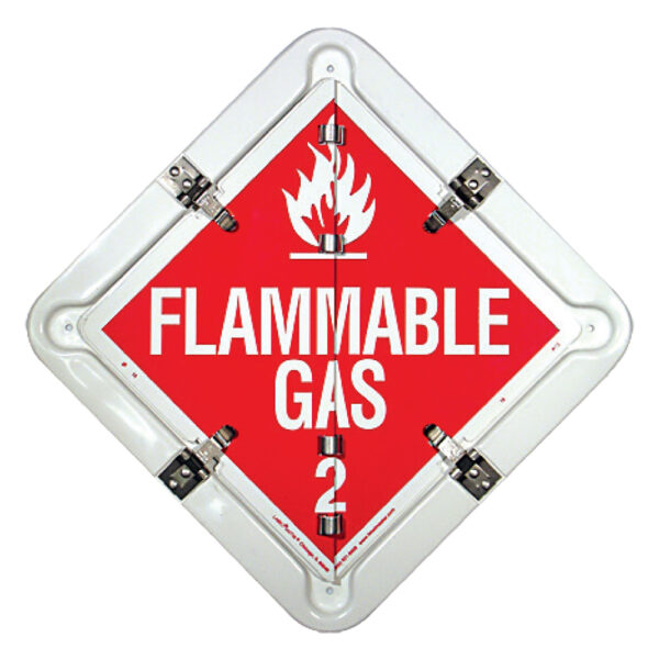 17 LEGEND FLIP PLACARD SYSTEM FOR TRAILERS - WHITE