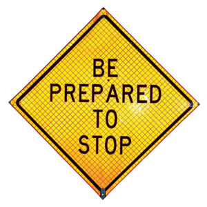 36" REFLECTIVE ROLL-UP SIGNS W/FRAMES hi-intensity