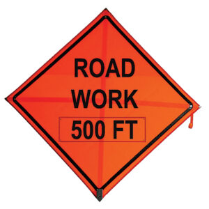 36" MESH ROLL-UP SIGNS W/FRAMES