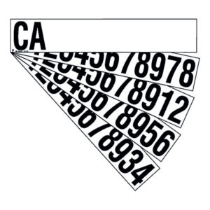 CA NUMBER SET