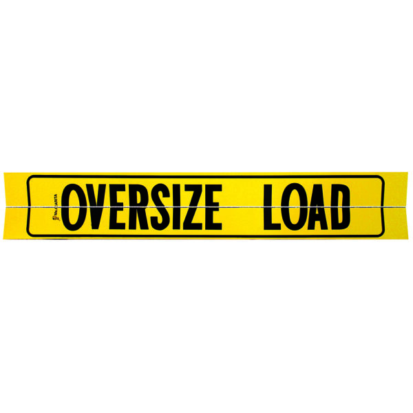 12x72 OVERSIZE LOAD HINGED ALUMINUM SIGN WITH BORDER