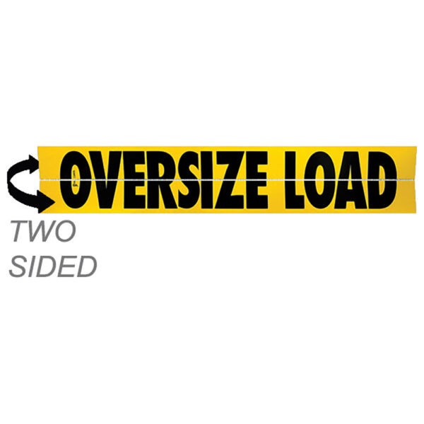 12" x 60" “OVERSIZE LOAD” Two Sided Hinged Aluminum Sign