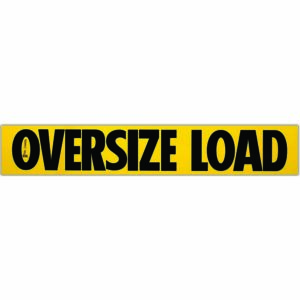 12x72 OVERSIZE LOAD Decal