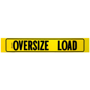 12X72 OVERSIZE LOAD DECAL WITH BORDER
