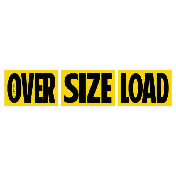 12” x 18” “OVER” “SIZE” “LOAD” MAGNET SIGN
