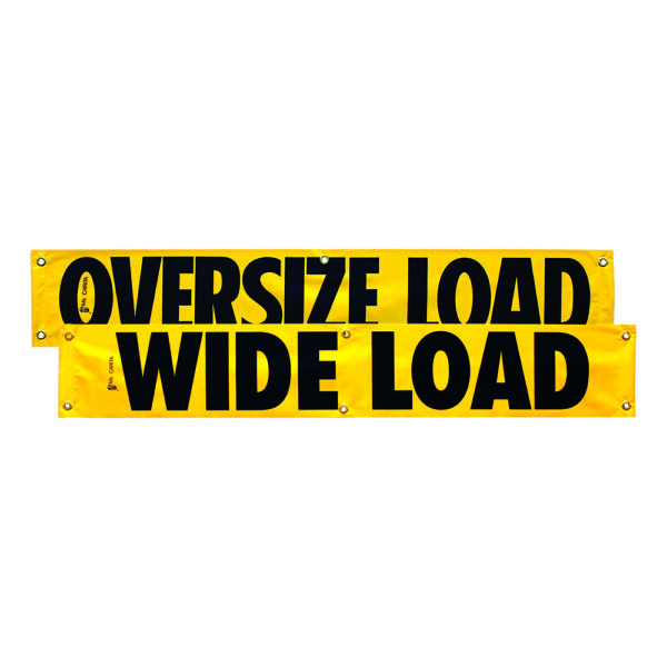 12x72 OVERSIZE LOAD / WIDE LOAD DOUBLE SIDED BANNER