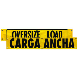 12" x 72" OVERSIZE LOAD/CARGA ANCHA BANNER
