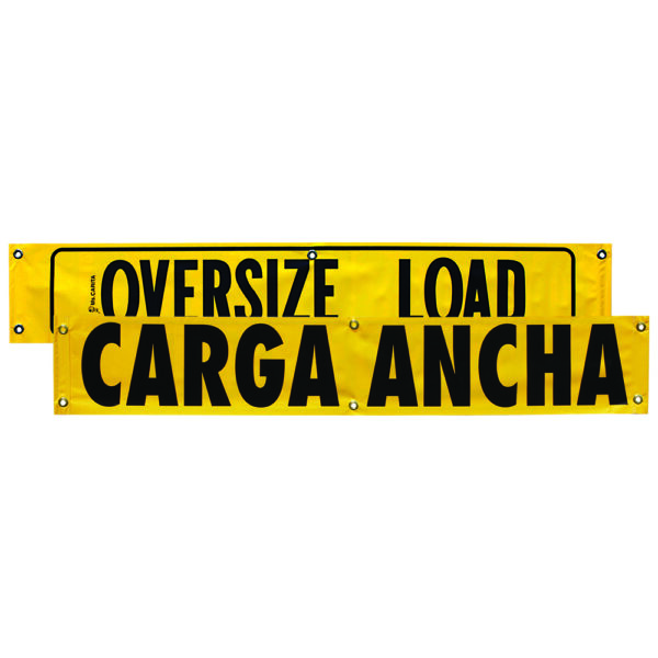 12" x 72" OVERSIZE LOAD/CARGA ANCHA BANNER