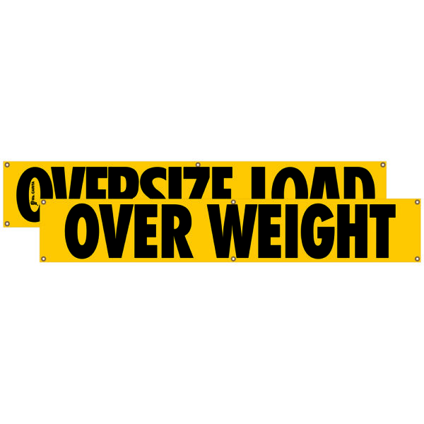 12 X 72 OVERSIZE LOAD/OVERWEIGHT BANNER