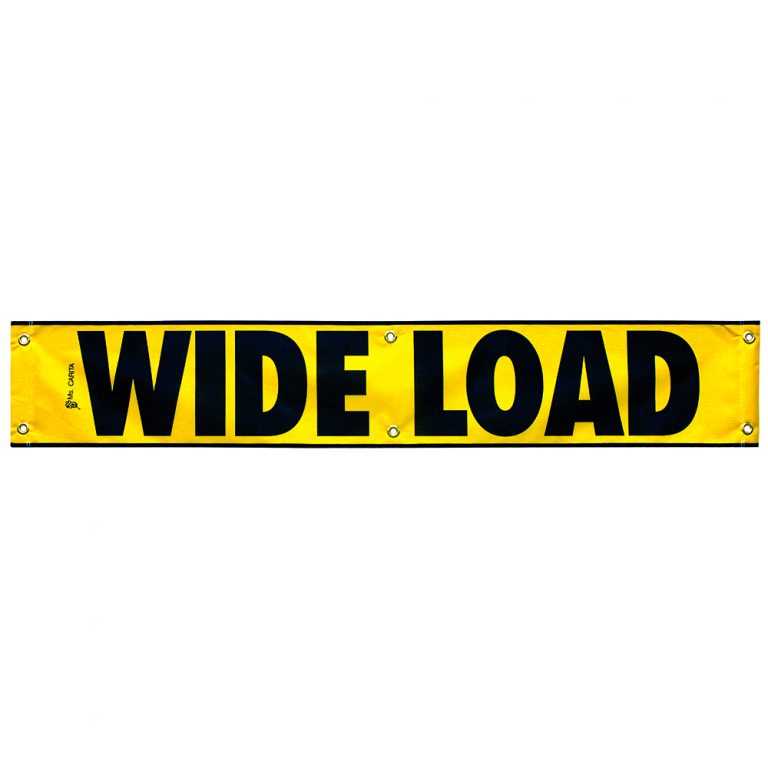 WIDE LOAD MESH BANNER 12 X 72 Ms Carita Safetruck Wide load mesh banner 12 x 72 ms carita safetruck