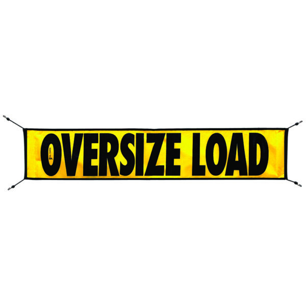 12 x 60 MESH OVERSIZE LOAD BANNER WITH BUNGEES