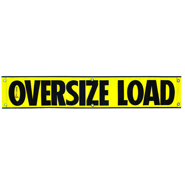 12x72 OVERSIZE LOAD REFLECTIVE BANNER