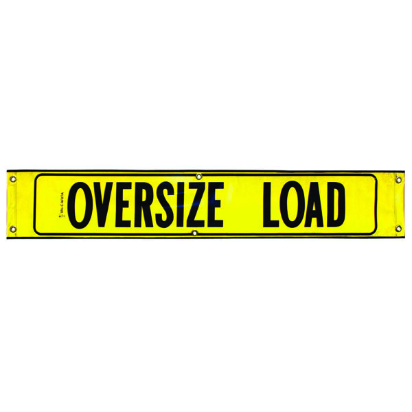 12x72 OVERSIZE LOAD REFLECTIVE BANNER WITH BORDER