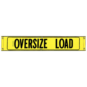 12x72 OVERSIZE LOAD REFLECTIVE BANNER WITH BORDER
