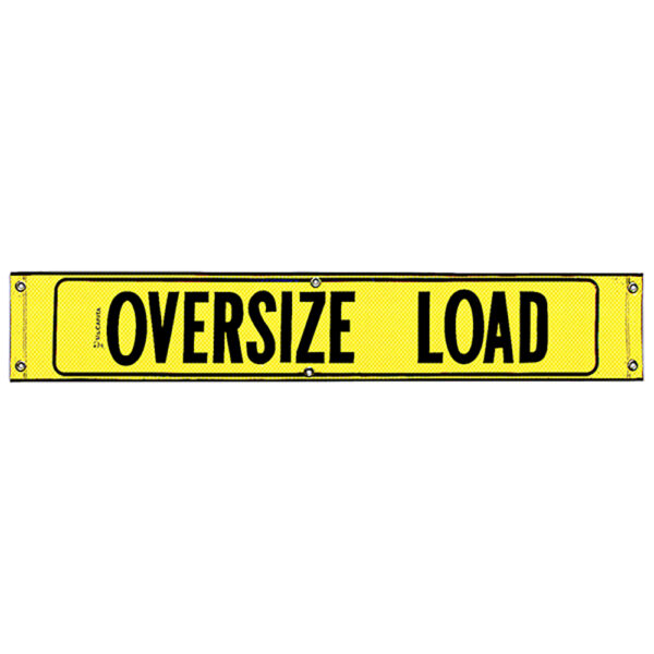 12x72 OVERSIZE LOAD REFLECTIVE BANNER WITH BORDER