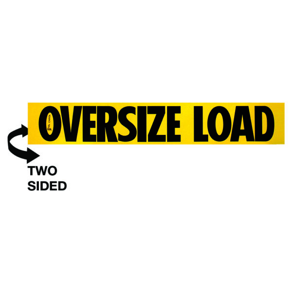 12x72 OVERSIZE LOAD/OVERSIZE LOAD WOOD SIGN