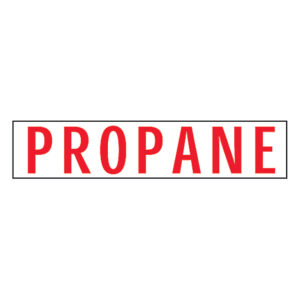 PROPANE DECAL 2.5" x 12"