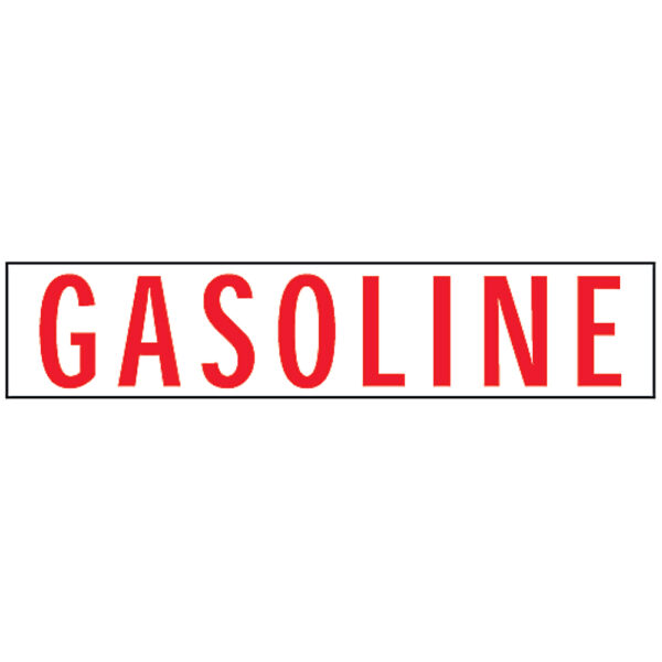 GASOLINE DECAL 2.5" x 12"