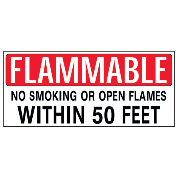 FLAMMABLE NO SMOKE W/50 FEET 12" x 27"