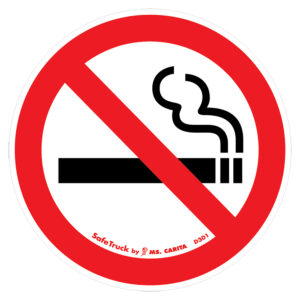 3" x 3" NO SMOKING PICTURE