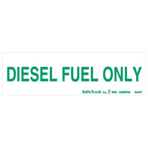 DIESEL FUEL ONLY