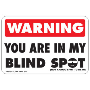 WARNING - YOU ARE IN MY BLIND SPOT