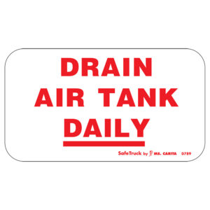 DRAIN AIR TANK DAILY