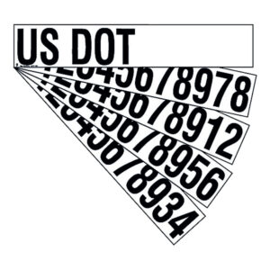 USDOT NUMBER SET
