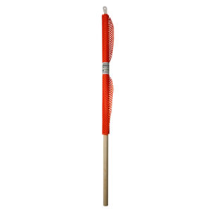 18'' ORANGE JERSEY FLAG W/STAFF) RETAIL TWO PACK