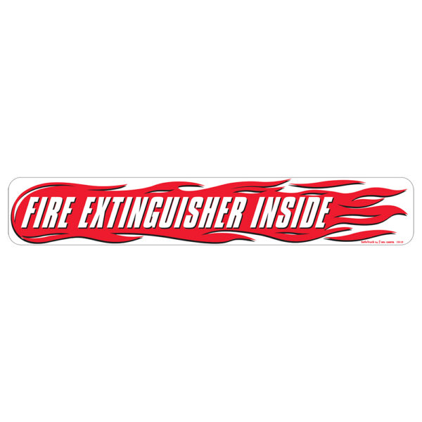 FIRE EXTINGUISHER INSIDE W/FLAME