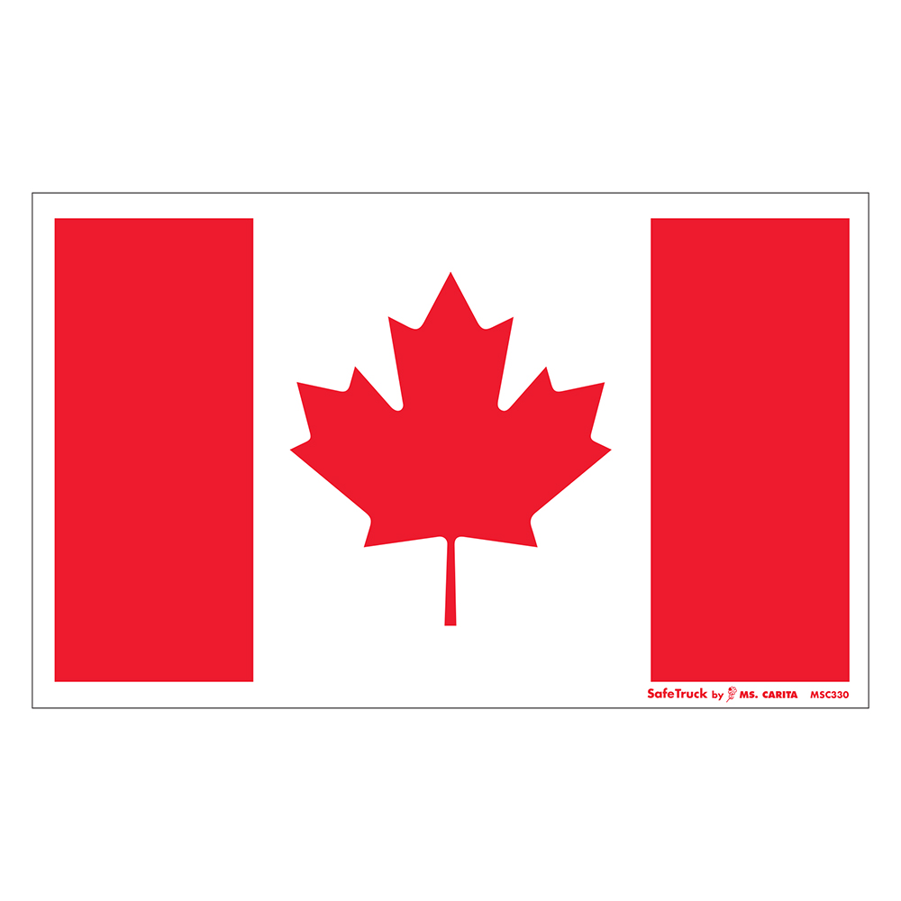 3M Skull With Canadian Flag Decal Sticker – Glossy Vinyl, For Truck, Helmet, Laptop, Window, Wall (4" Approx.)