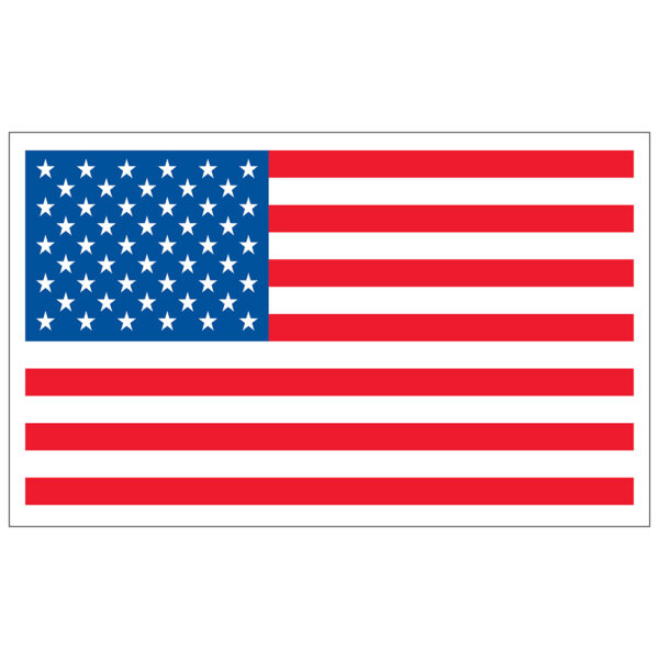 4” x 6.5” American Flag (Right)