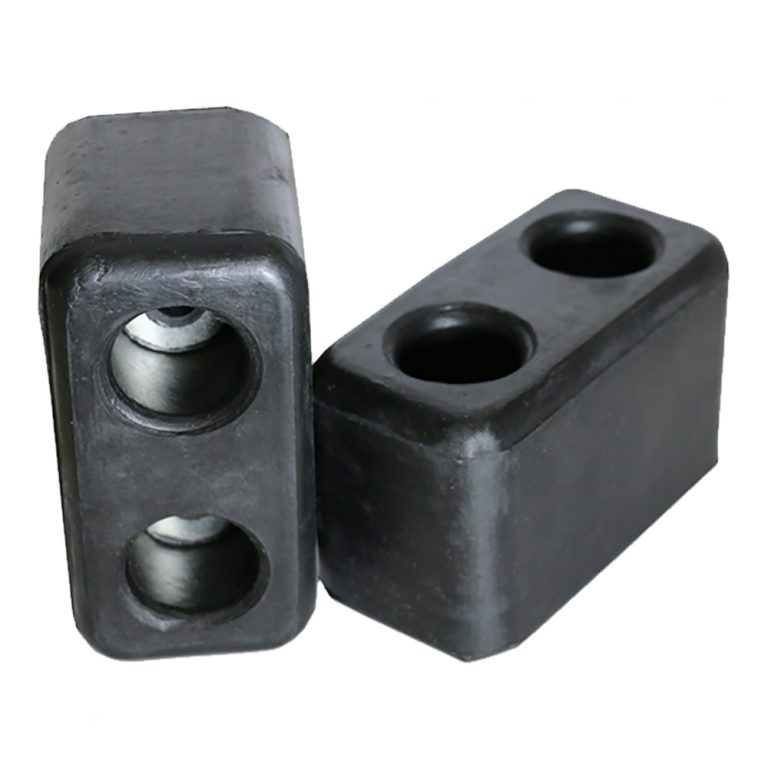 PAIR OF MOLDED RUBBER BUMPERS 3.25" X 2.5" X 5.5" Ms. Carita Safetruck