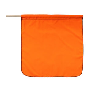 24" FLO ORANGE FLAG W/STAFF