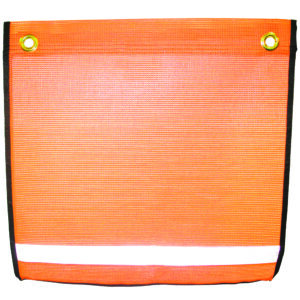 16" REFL ORANGE MESH W/GROMMETS & EB