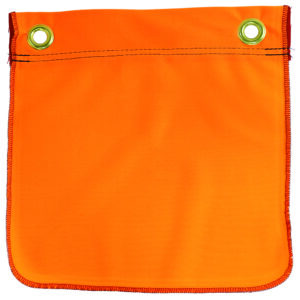 12" FLO ORANGE GROMMET FLAG