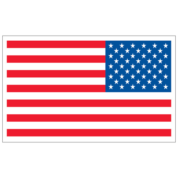 10” x 17” American Flag (Left)