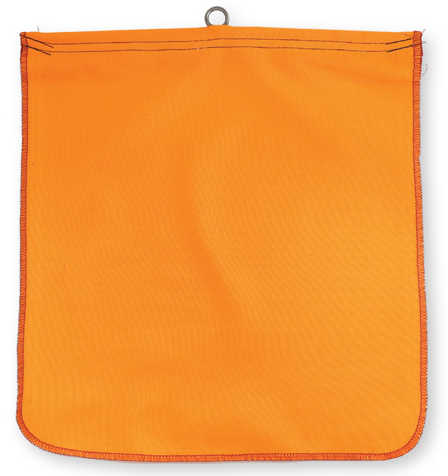 Flo-Orange Cotton Safety Flags