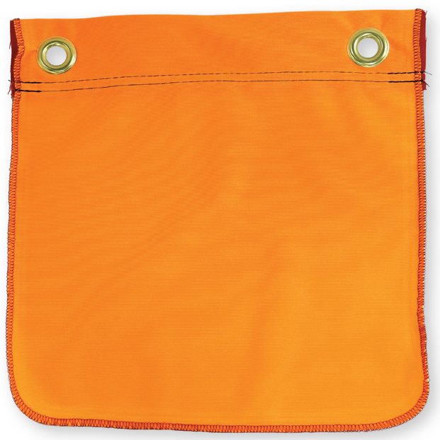 Flo-Orange Cotton Grommet Flag