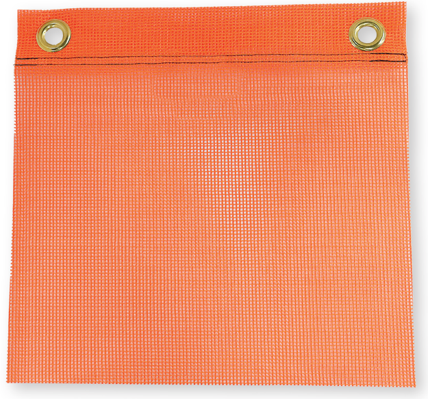 Flo-Orange Mesh Grommet Flag