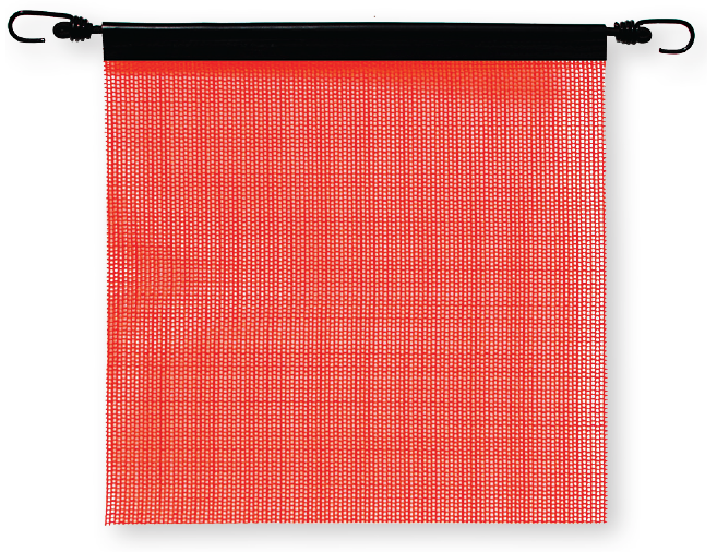 Flo-Orange Mesh Bungee Flag