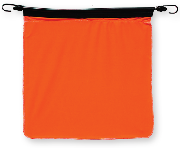 Flo-Orange Cotton Bungee Flag