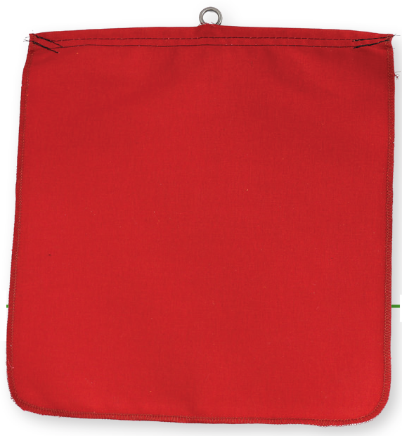 Red Cotton Safety Flags