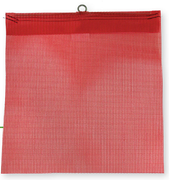 Red Mesh Safety Flags