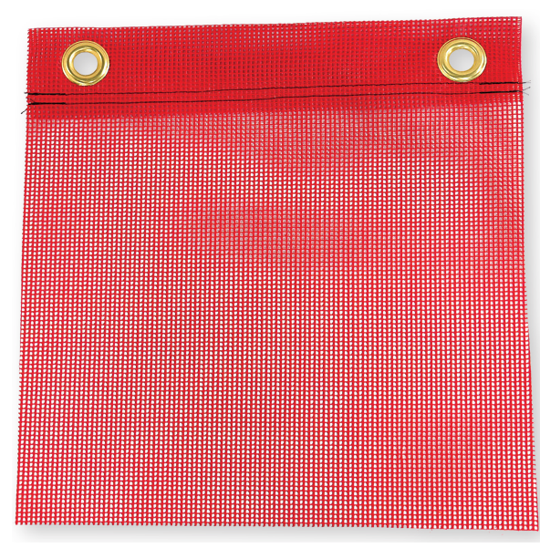 Red Mesh Grommet Flag