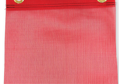 Red Mesh Grommet Safety Flags