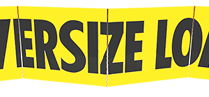 18" x 84" OVERSIZE LOAD REFLECTIVE ALUMINUM SIGN