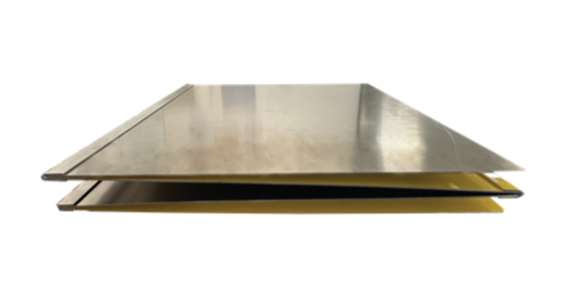Tri Hinged Aluminum Sign folded up Tri Hinged Aluminum Sign folded up