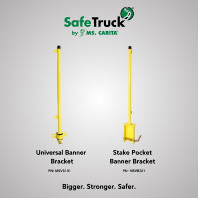 universal banner bracket and stake pocket banner bracket