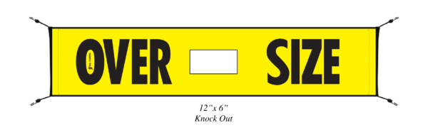 Tow Hook Oversize Mesh Bungee Banner 18” x 84” - Image 2